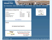 Tablet Screenshot of gillespiefield.com